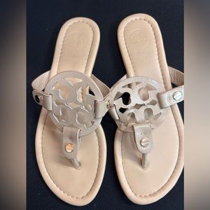 TORY BURCH MILLER NUDE/ TAN sandals, size 7